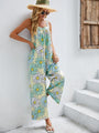 Briana Women Printed Square Neck Wide Jumpsuits - Vestir en Moda