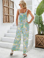 Briana Women Printed Square Neck Wide Jumpsuits - Vestir en Moda