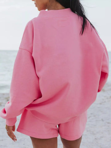 Darla Relaxed Fit Round Neck Two Piece Sets