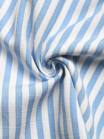 Pamela Striped Bowknot Sleeveless Two Piece Sets