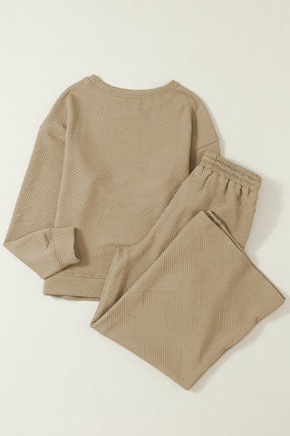 Victoria Elegant Textured Two Piece Sets