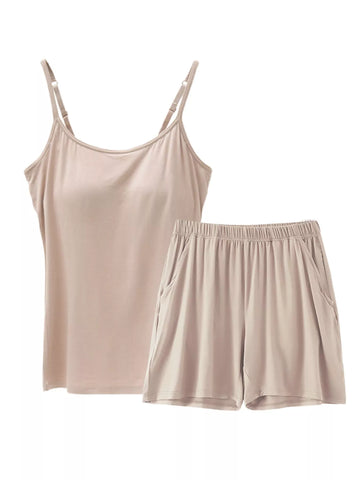 Ximena Modal Adjustable Strap Padded Two Piece Sets