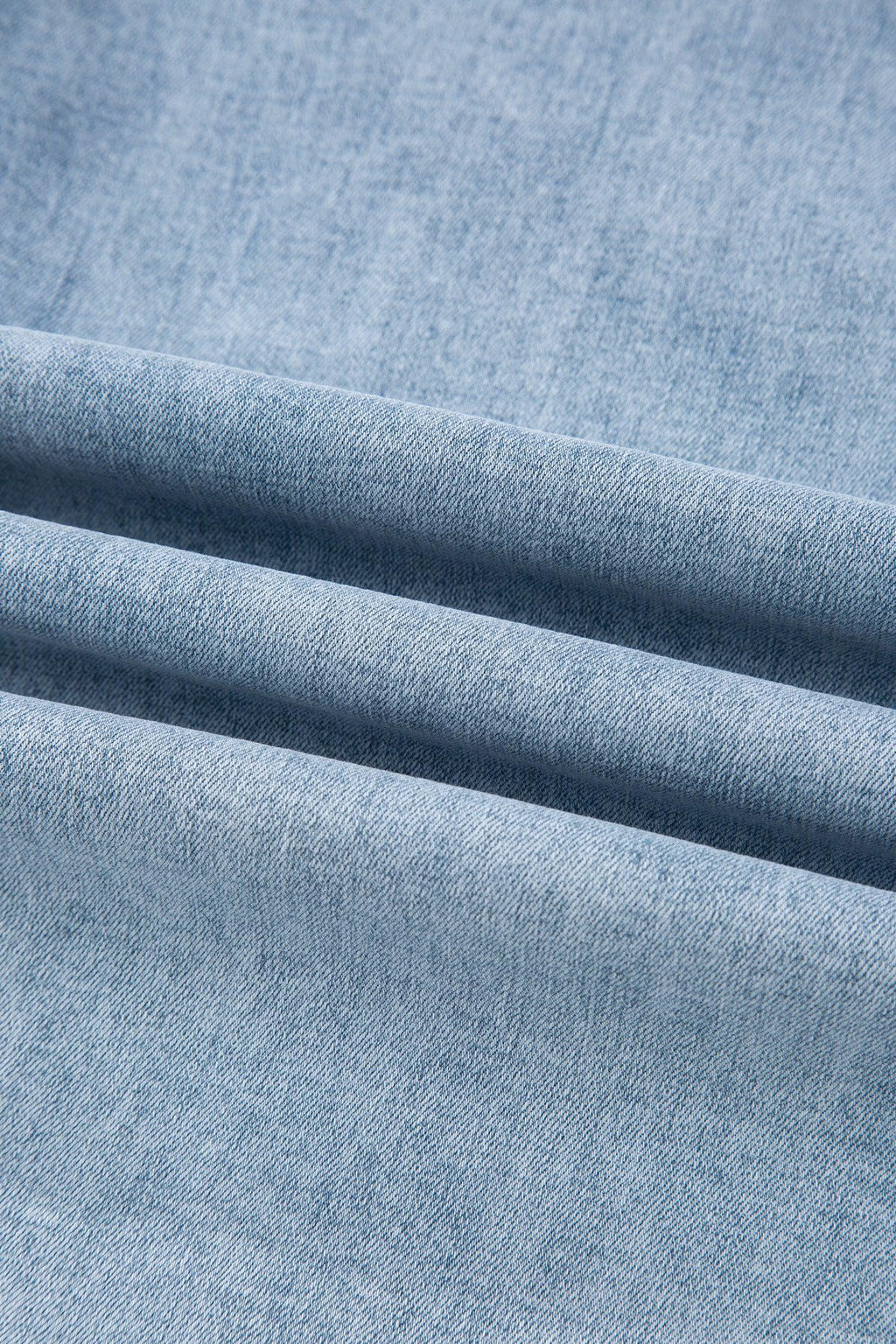 Winley Beau Blue Bow Knot Side Detail Straight Leg Loose Jeans