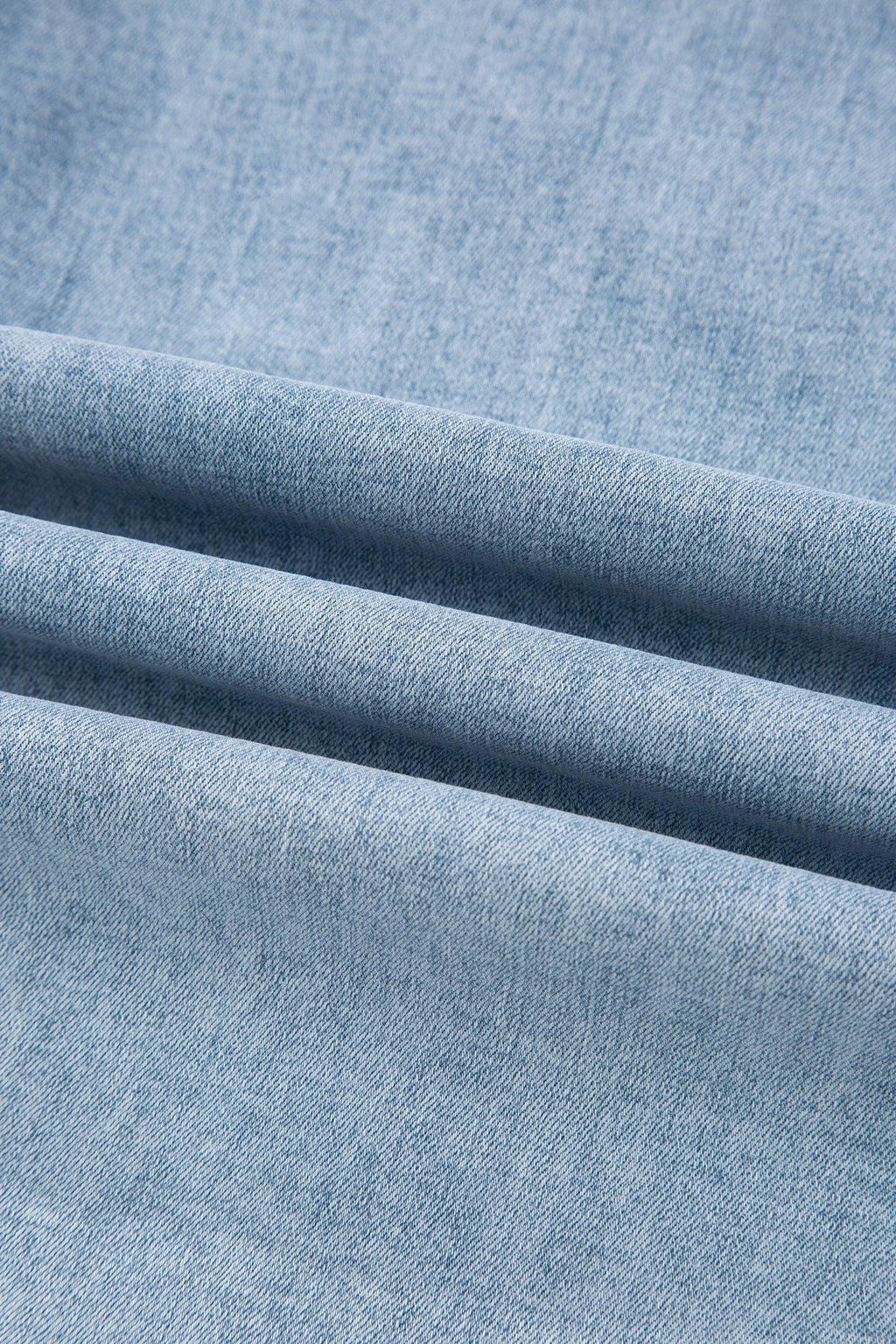 Beau Blue Bow Knot Side Detail Straight Leg Loose Jeans