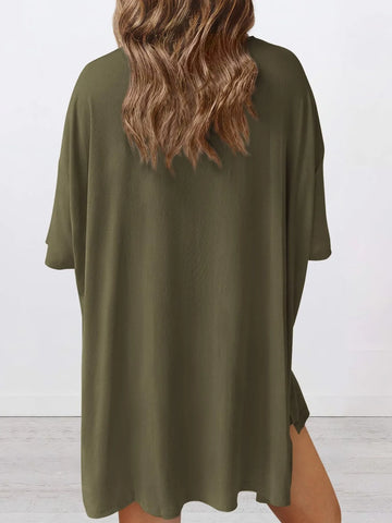 Dinora Full Size Oversized Round Neck Two Piece Sets