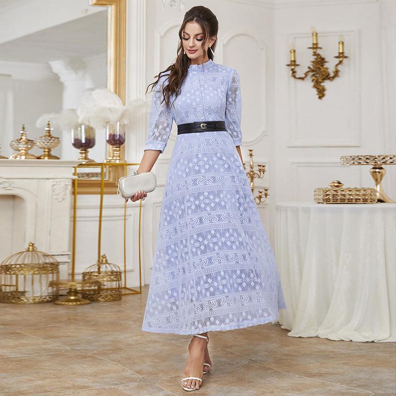 Caeli Elegant Maxi Mesh High Waist A Line Dresses - Vestir en Moda