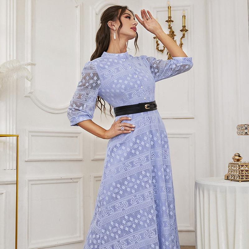 Caeli Elegant Maxi Mesh High Waist A Line Dresses - Vestir en Moda