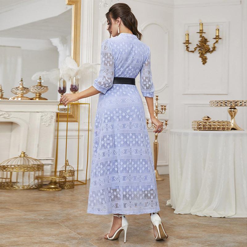 Caeli Elegant Maxi Mesh High Waist A Line Dresses - Vestir en Moda