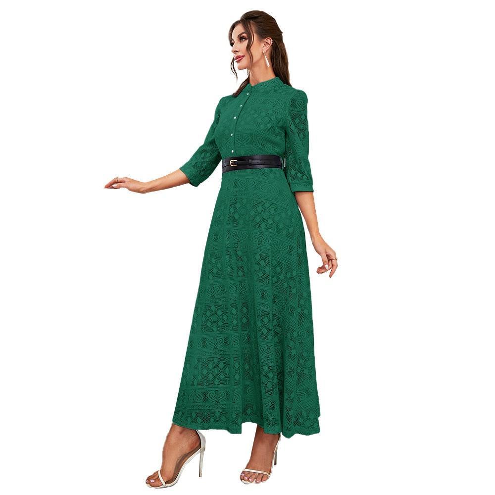 Caeli Elegant Maxi Mesh High Waist A Line Dresses - Vestir en Moda