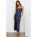 Caimile Sexy Slim Stunned Satin Mid-Length Dress - Vestir en Moda