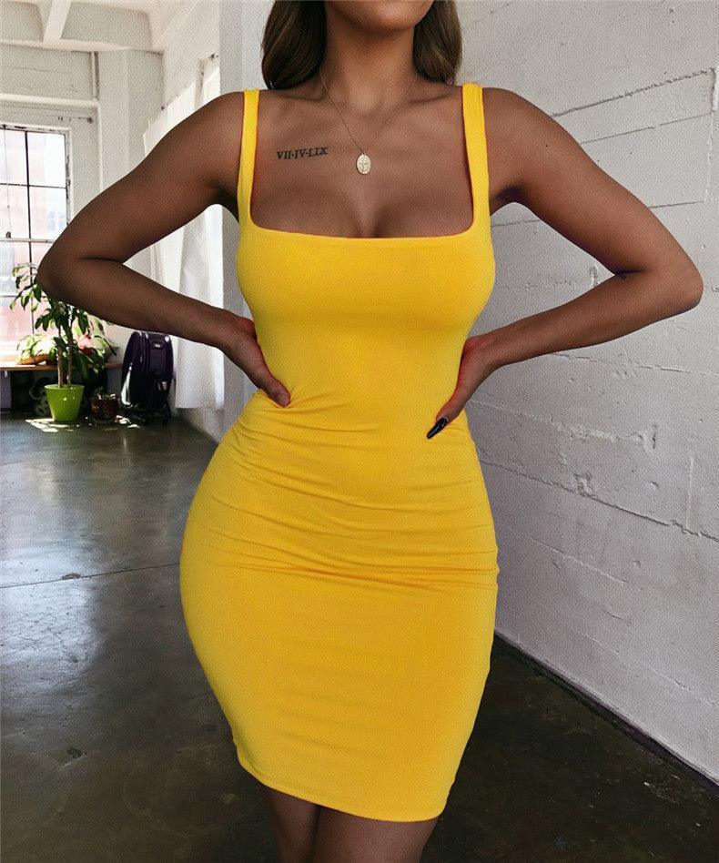 Candy Sexy Comfy Sleeveless All Season Wear Dress - Vestir en Moda