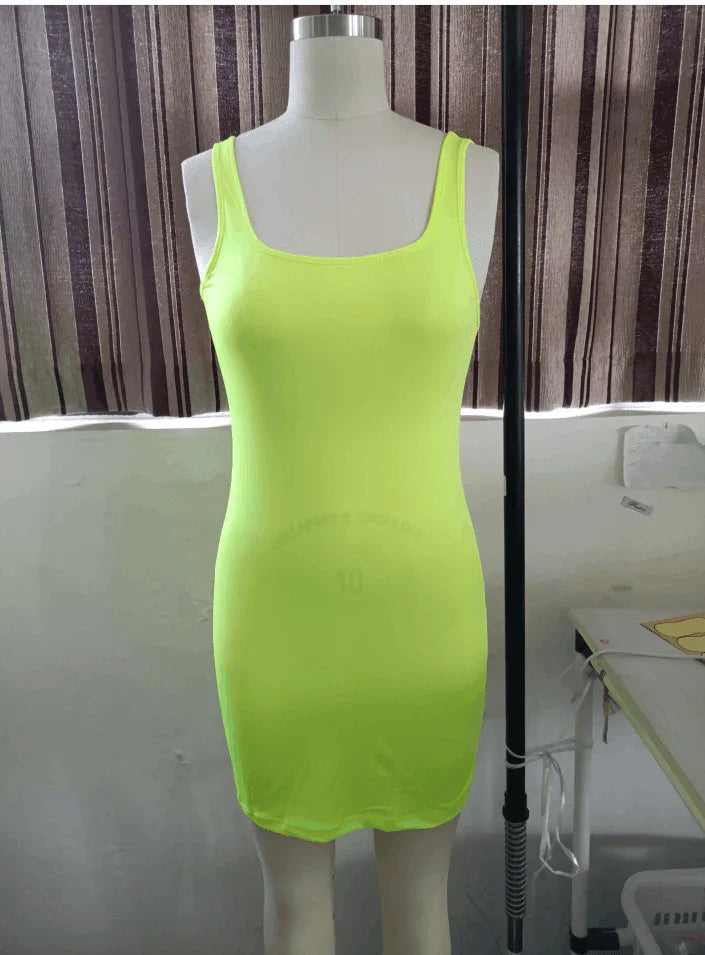 Candy Sexy Comfy Sleeveless All Season Wear Dress - Vestir en Moda