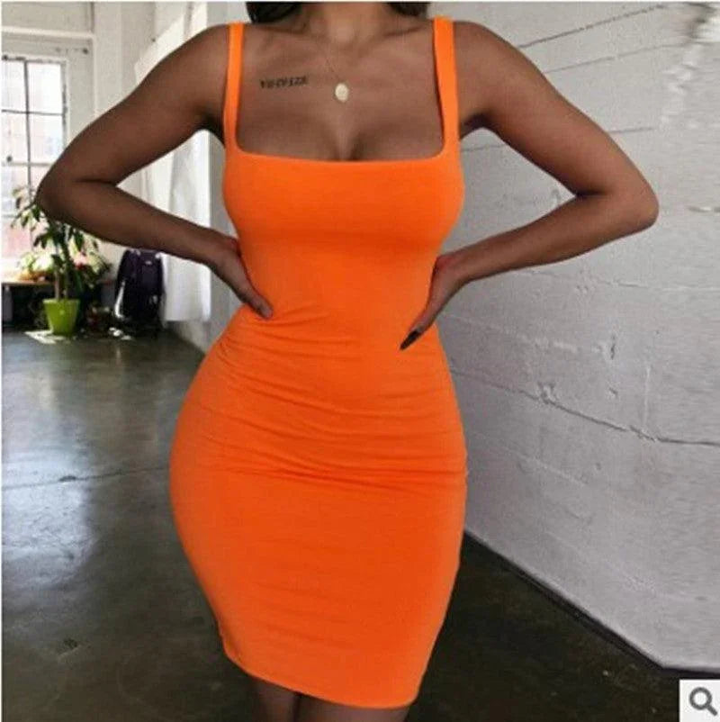Candy Sexy Comfy Sleeveless All Season Wear Dress - Vestir en Moda