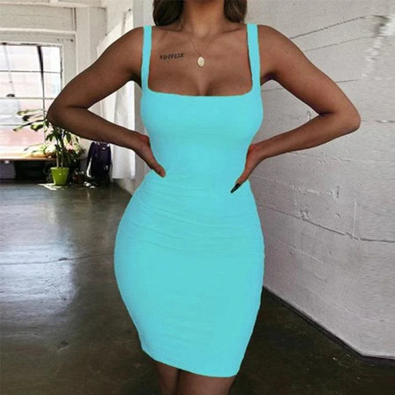 Candy Sexy Comfy Sleeveless All Season Wear Dress - Vestir en Moda