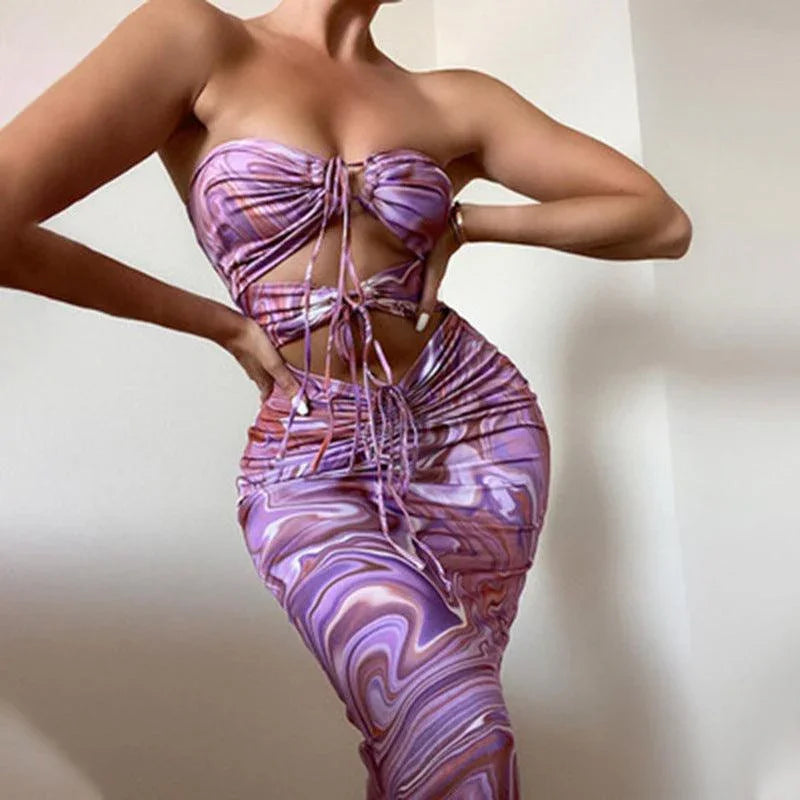 Carla Sexy Popular Outfit Pink Halter Good Looking Mini Dress - Vestir en Moda