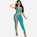 Carla Sexy Pure Color V Neck Strap Jumpsuit - Vestir en Moda
