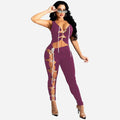 Carla Sexy Pure Color V Neck Strap Jumpsuit - Vestir en Moda