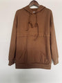 Carolina Ladies Loose Waffle Cotton Loose Kangaroo Pocket Hooded - Vestir en Moda