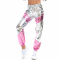 Catalina Trousers Bronzing Patent Leather Colorful Laser Pants - Vestir en Moda