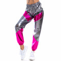 Catalina Trousers Bronzing Patent Leather Colorful Laser Pants - Vestir en Moda