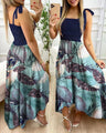 Celia Summer Sexy Strap Floral Print Maxi Dresses - Vestir en Moda