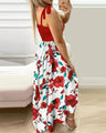 Celia Summer Sexy Strap Floral Print Maxi Dresses - Vestir en Moda