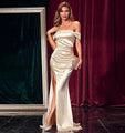 Chantal Slit Evening Bridesmaid Maxi Dresses - Vestir en Moda