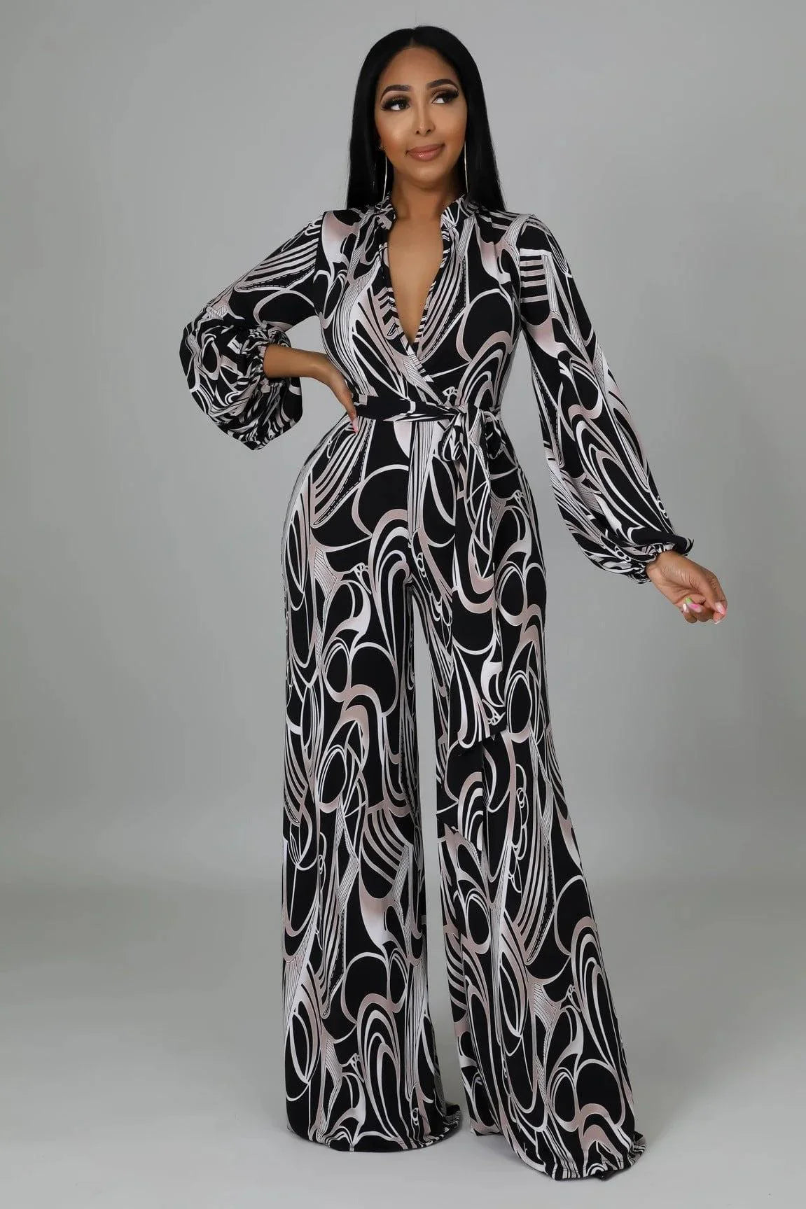 Charlot Printed Loose Casual Women Jumpsuits - Vestir en Moda