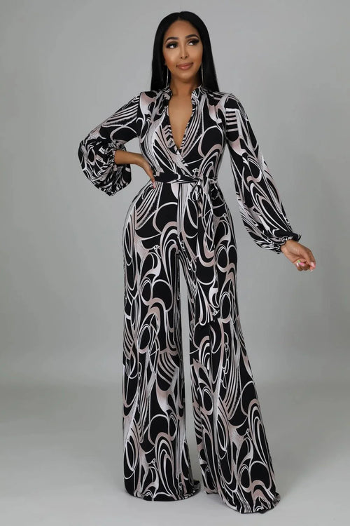 Charlot Printed Loose Casual Women Jumpsuits - Vestir en Moda
