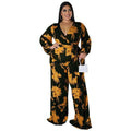 Charlotte Off Shoulder Floral Print Outfit Sexy Fashion Wide Leg Jumpsuit - Vestir en Moda