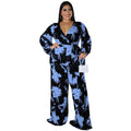 Charlotte Off Shoulder Floral Print Outfit Sexy Fashion Wide Leg Jumpsuit - Vestir en Moda
