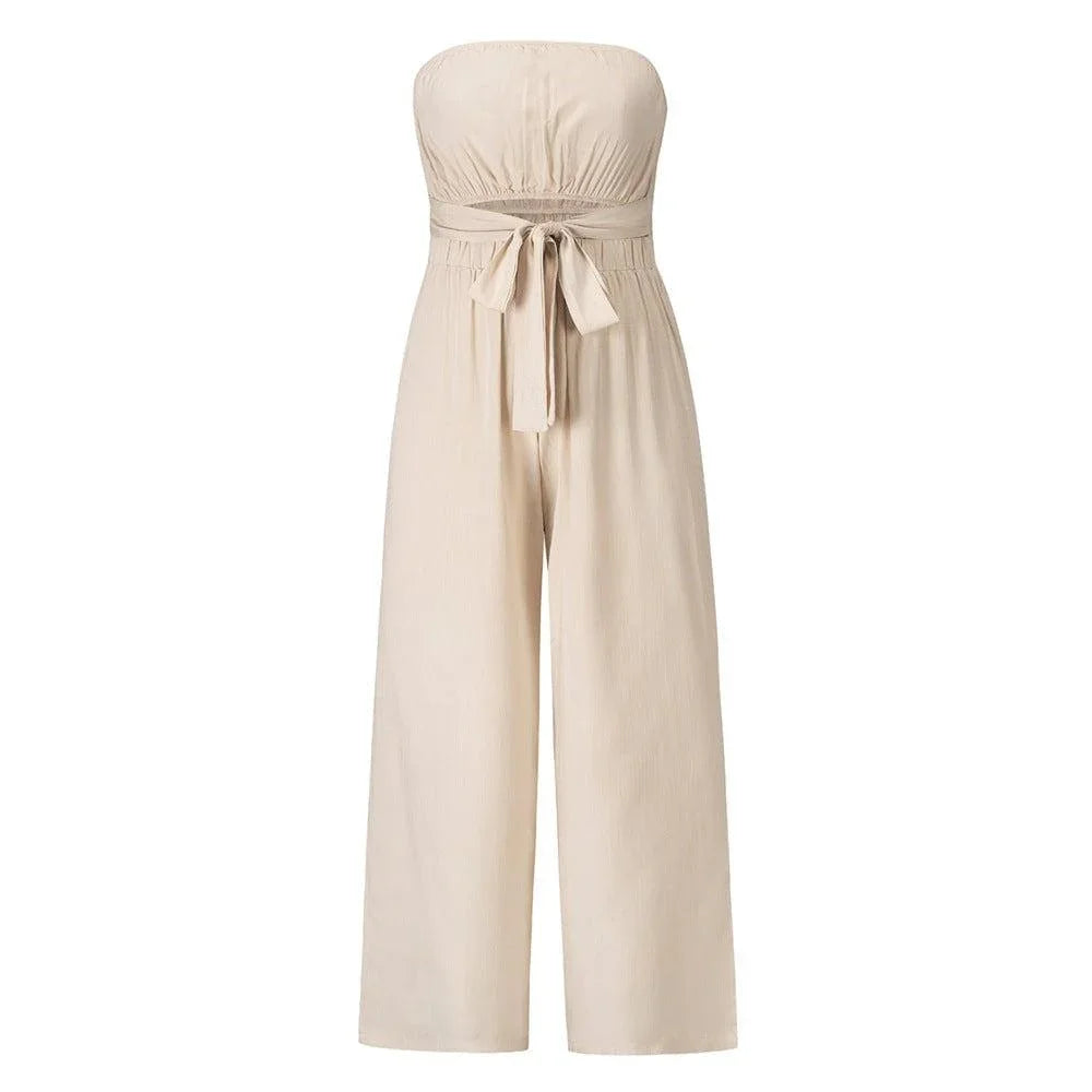 Cintia Casual Fashion Set Sexy Backless Jumpsuits Summer - Vestir en Moda