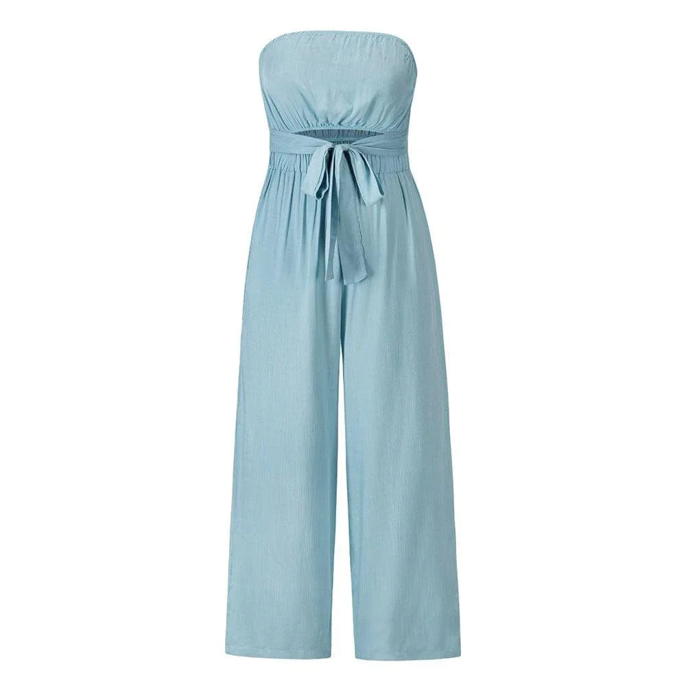 Cintia Casual Fashion Set Sexy Backless Jumpsuits Summer - Vestir en Moda