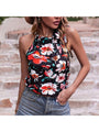 Clara Summer Versatile Flower Printed Sleeveless Top - Vestir en Moda