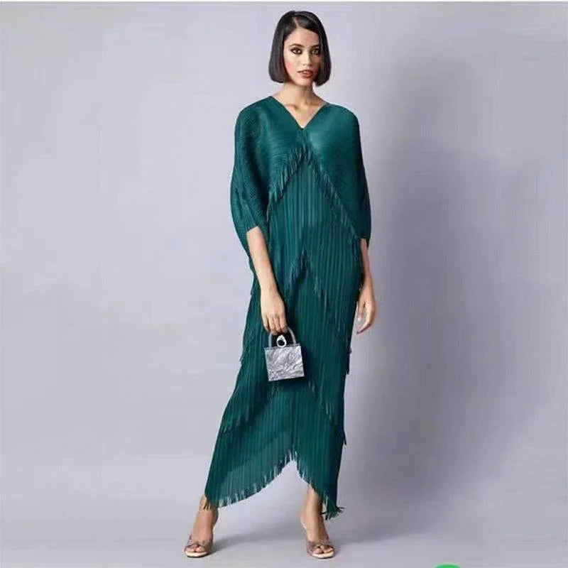 Clara Woman Tassel Batwing Sleeve Dresses - Vestir en Moda