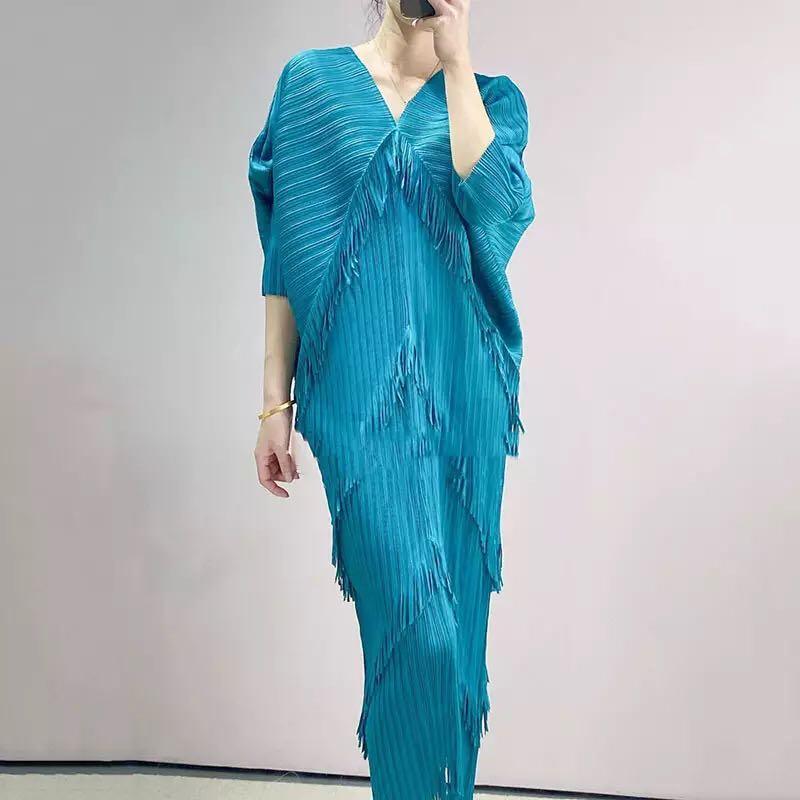 Clara Woman Tassel Batwing Sleeve Dresses - Vestir en Moda