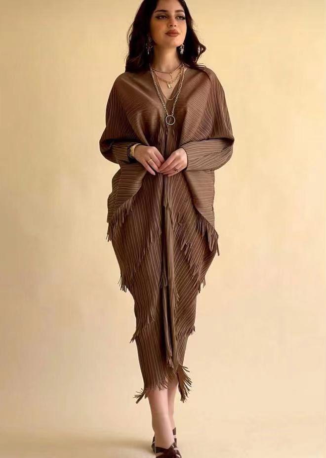 Clara Woman Tassel Batwing Sleeve Dresses - Vestir en Moda