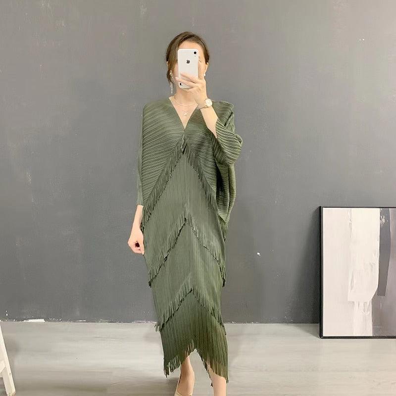 Clara Woman Tassel Batwing Sleeve Dresses - Vestir en Moda