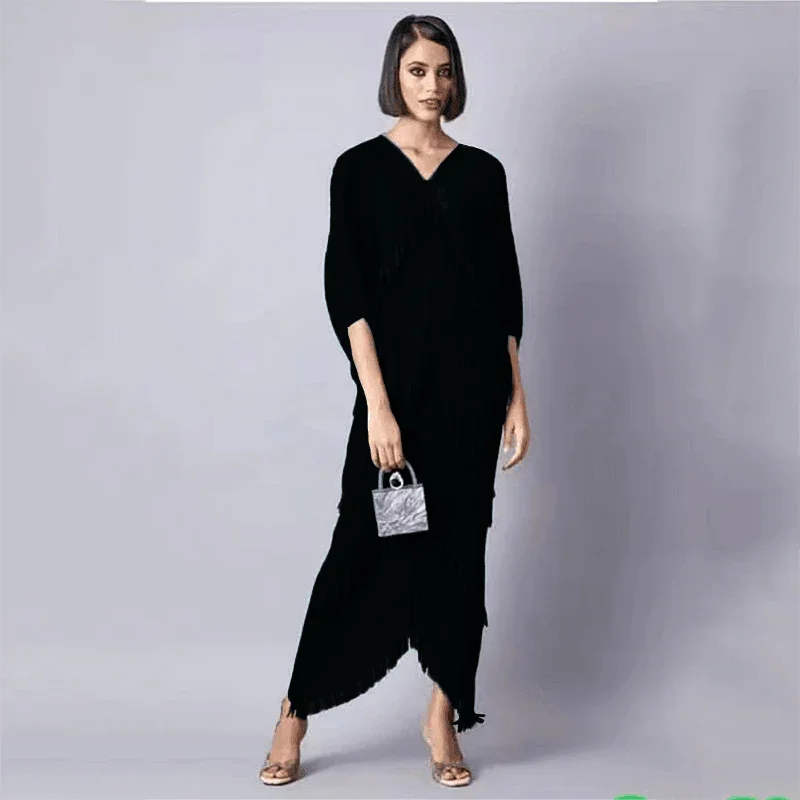 Clara Woman Tassel Batwing Sleeve Dresses - Vestir en Moda
