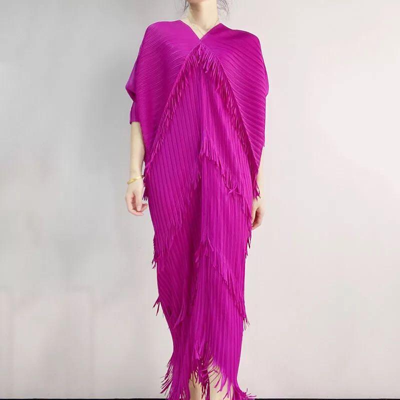 Clara Woman Tassel Batwing Sleeve Dresses - Vestir en Moda