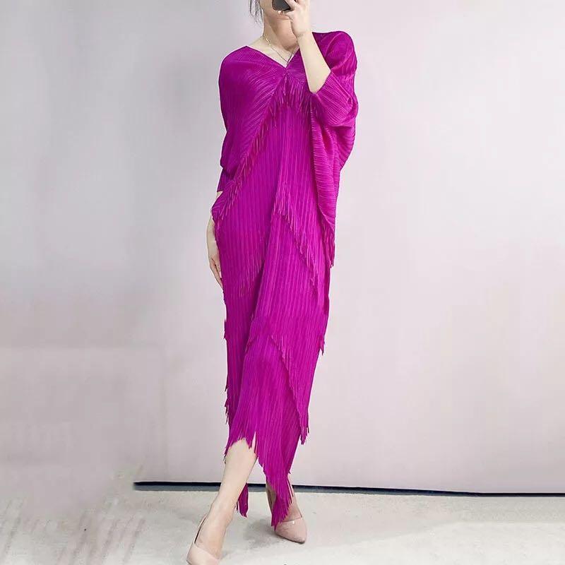 Clara Woman Tassel Batwing Sleeve Dresses - Vestir en Moda