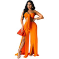 Classic Product Pure Color Split Sexy Two Piece Sets - Vestir en Moda