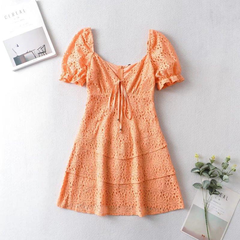 Cloe Fashion Fresh round Neck Sleeve Dresses - Vestir en Moda