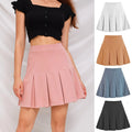 Cristina Pure Color All-Matching Pleated Skirt - Vestir en Moda