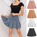 Cristina Pure Color All-Matching Pleated Skirt - Vestir en Moda
