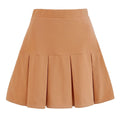 Cristina Pure Color All-Matching Pleated Skirt - Vestir en Moda
