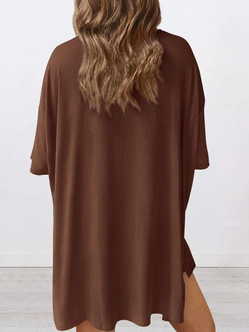 Dinora Full Size Oversized Round Neck Two Piece Sets