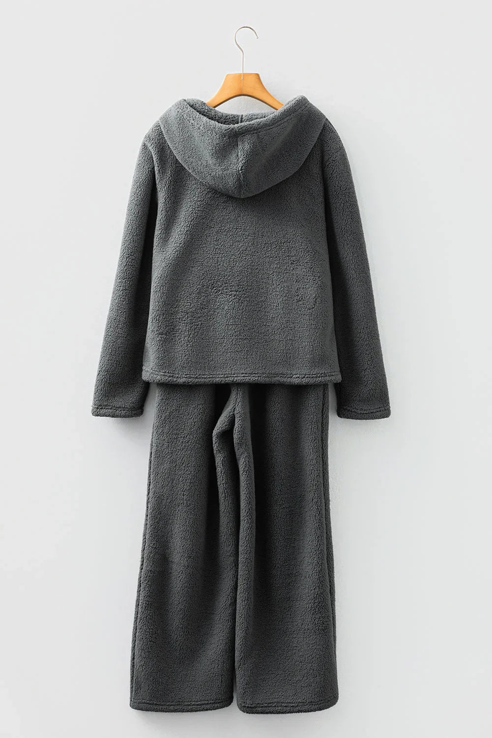 Lauren Fuzzy Drawstring and Lounge Two Piece Set