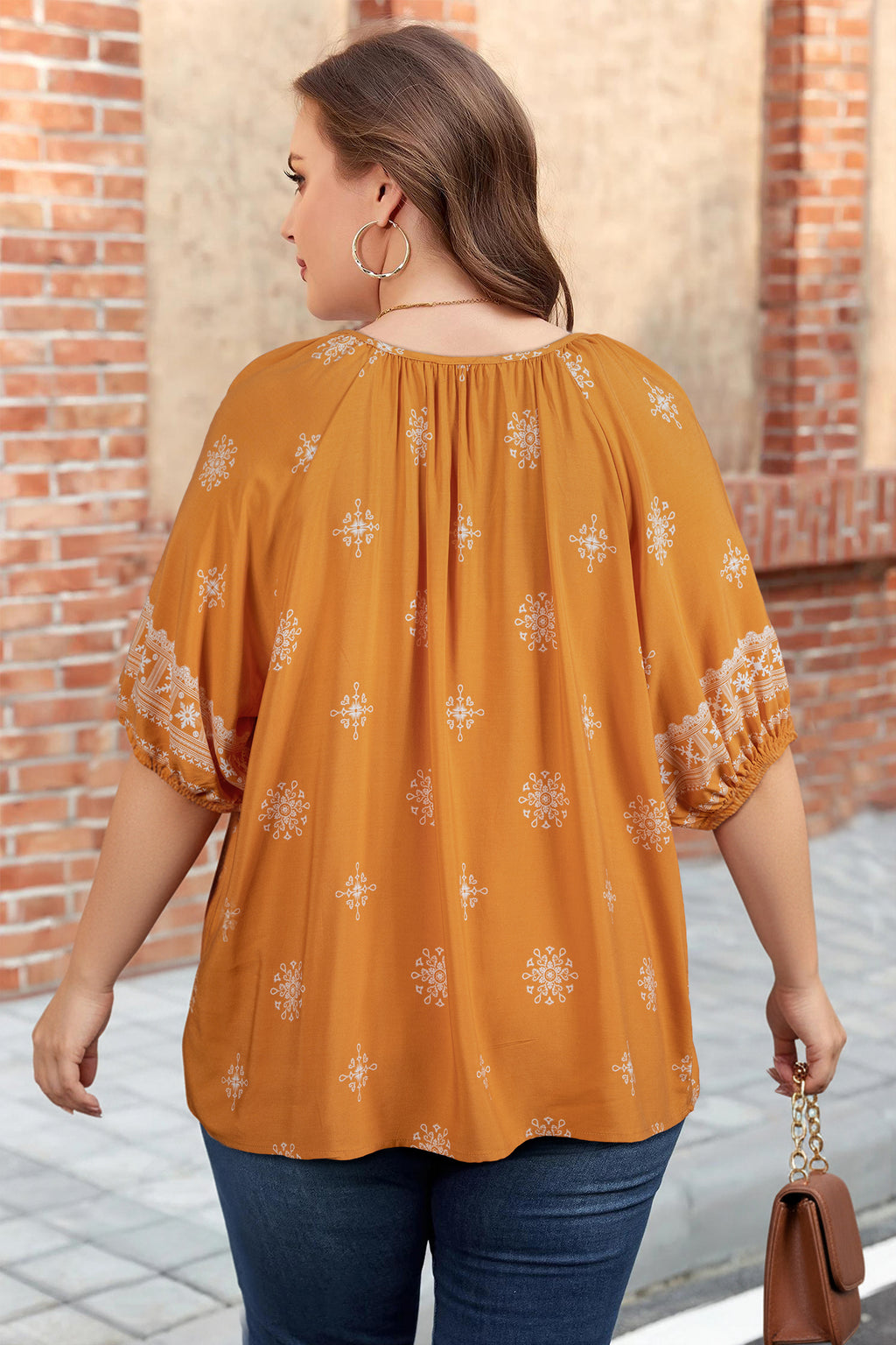 Boho Chic Notched V Neck Floral