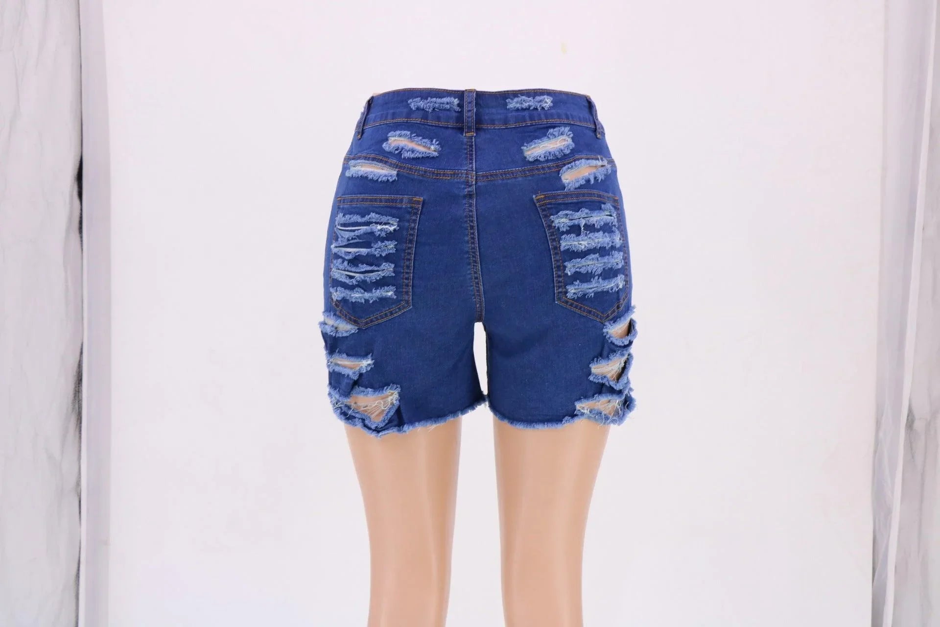 Dahlia Cotton Light Color Water Scrubbing Long Zipper Slimming Shorts - Vestir en Moda